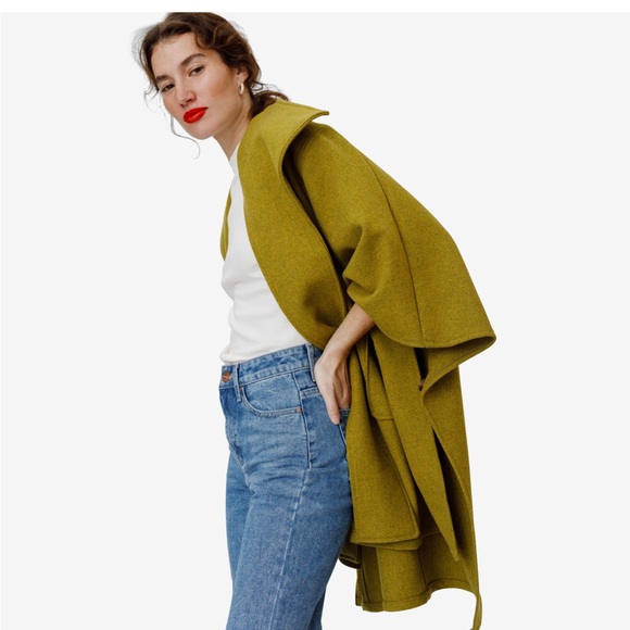 Nica Wool Coat (Pistachio) by Rotunda - Picture 4 of 7